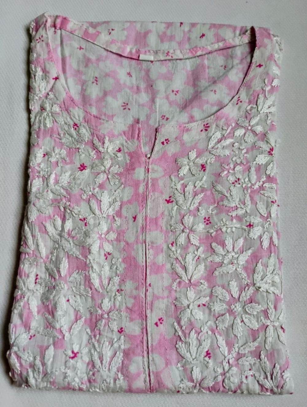 Chikankari cotton  mulmul kurta